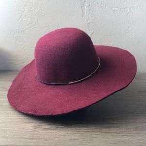 Red floppy hat
